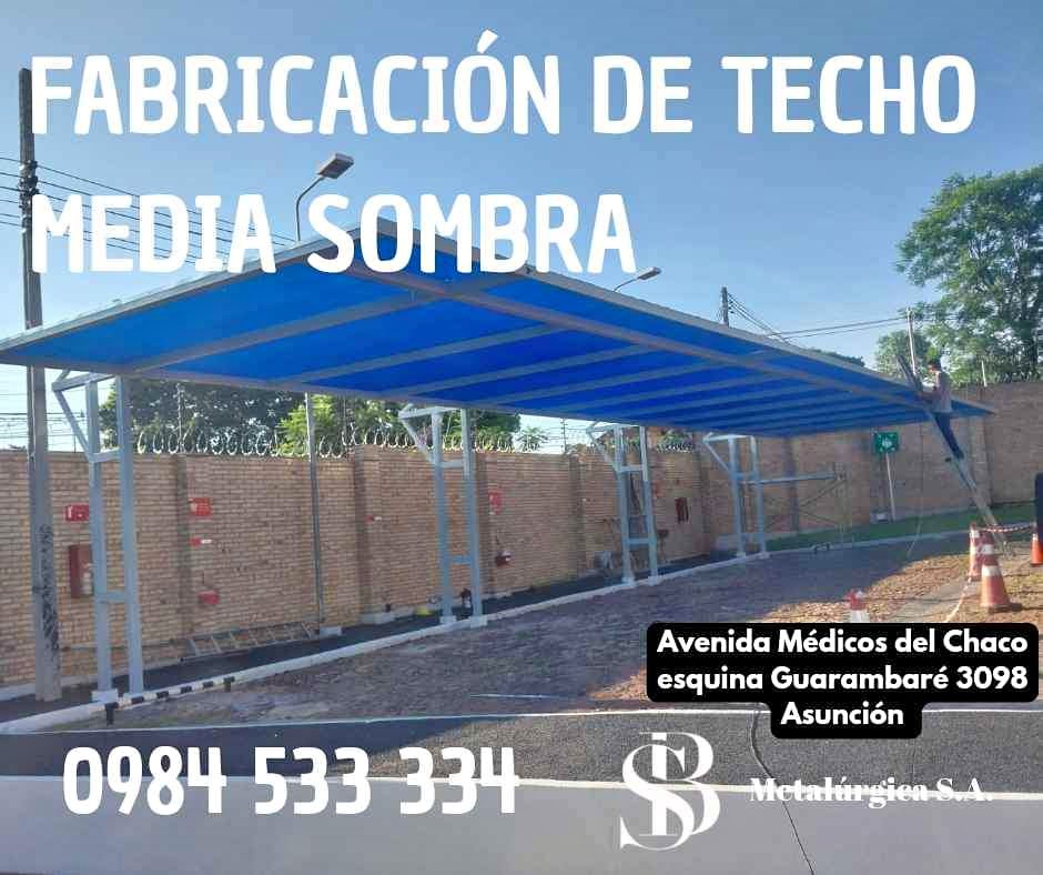 Fabricación de Techo Media Sombra